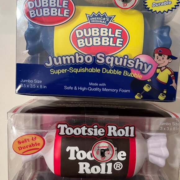 Dubble Bubble and Tootsie Roll Jumbo Squishy (new! fun!) - Picture 1 of 8